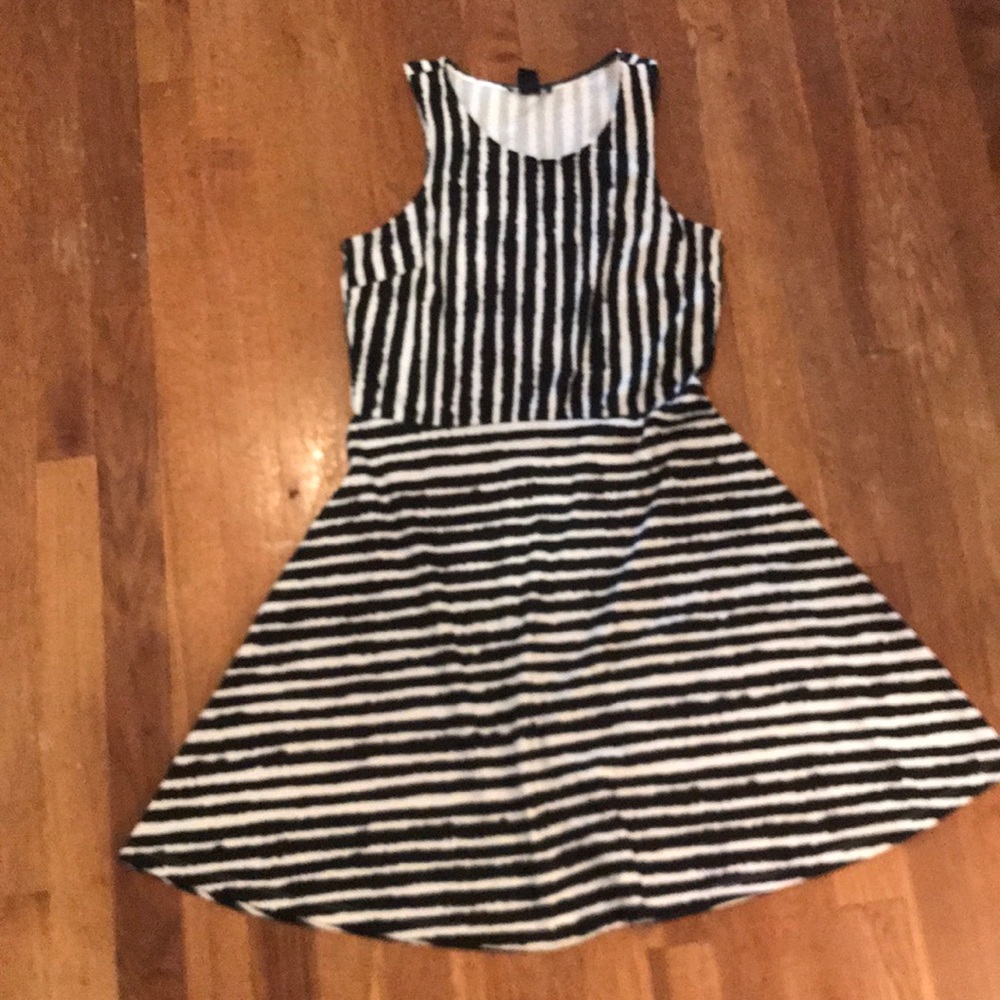 Black & White Striped Dress h&m